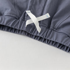 Dave&Bella Toddler Boys Summer Blue/Grey Comfortable Soft Straight-leg Pants