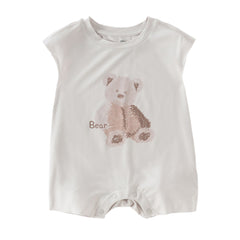 Dave&Bella Baby Girls/Boys Summer Cute Cartoon Print Lightweight Soft Rompers