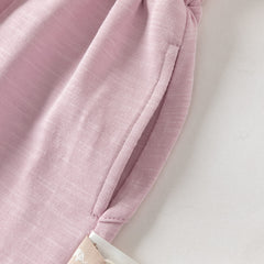 Dave&Bella Summer Toddler Boys/Girls Blue/Pink Lightweight Antibacterial Harem Pants