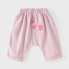 Dave&Bella Summer Toddler Boys/Girls Blue/Pink Lightweight Antibacterial Harem Pants