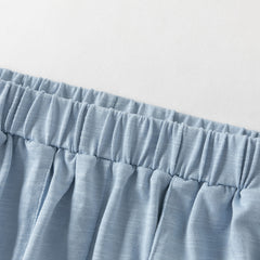 Dave&Bella Summer Toddler Boys/Girls Blue/Pink Lightweight Antibacterial Harem Pants