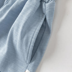 Dave&Bella Summer Toddler Boys/Girls Blue/Pink Lightweight Antibacterial Harem Pants