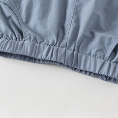 Dave&Bella Toddler Boys Summer Casual Blue/Grey Comfortable Loose Jogger Pants