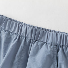 Dave&Bella Toddler Boys Summer Casual Blue/Grey Comfortable Loose Jogger Pants