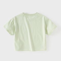 Dave&Bella Summer Toddler Boys/Girls Playful Animal Print Lightweight Antibacterial T-shirts