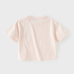 Dave&Bella Summer Toddler Boys/Girls Playful Animal Print Lightweight Antibacterial T-shirts