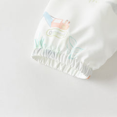 Dave&Bella Toddler Boys Summer White Car Print Outwear Comfortable Sunscreen Jackets