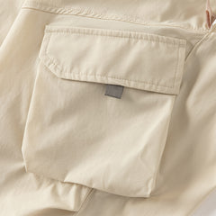 Dave&Bella Toddler Boys Summer Light Khaki Adjustable-waistband Lightweight Pants