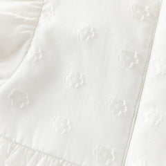 Dave&Bella Summer Toddler Girls Cute Beige Flutter Sleeve Top Jean Shorts Outfit Sets