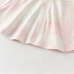 Dave&Bella Toddler Girls Sweet Pink Print Outwear Long Sleeve Summer Screen Jackets