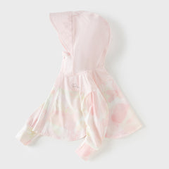 Dave&Bella Toddler Girls Sweet Pink Print Outwear Long Sleeve Summer Screen Jackets