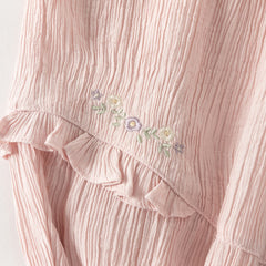 Dave&Bella Summer Toddler Girls Pink/Green Lightweight Comfortable Mosquito Proof Pants