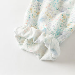 Dave&Bella Toddler Girls Summer Casual Floral Print Lightweight Loose Mosquito Proof Pants