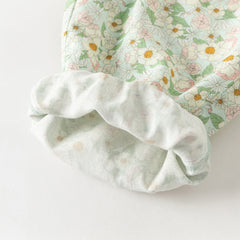 Dave&Bella Toddler Girls Summer Casual Floral Print Lightweight Loose Mosquito Proof Pants