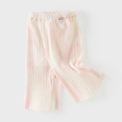 Dave&Bella Summer Toddler Girls Pink/Purple Mosquito Repellent Stylish Pants