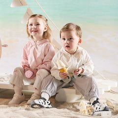 Dave&Bella Toddler Boys/Girls Summer Panda/Rabbit Lightweight Hooded Sunscreen Jacket