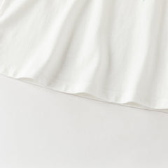 Dave&Bella Summer Toddler Girls Flutter Sleeve Breathable Cotton Comfortable T-shirts