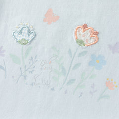 Dave&Bella Summer Toddler Girls Flutter Sleeve Breathable Cotton Comfortable T-shirts