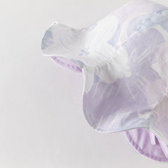 Dave&Bella Summer Toddler Girls Purple Floral Print Soft Cotton Fisherman Sun Hats