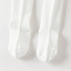 Dave&Bella Kids Girls Summer Elegant White Slim Footed Daily Comfortable Tights Leggings