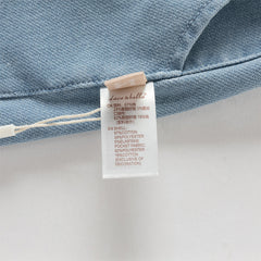 Dave&Bella Toddler Girls Summer Soft Adjustable-waistband Straight-leg Casual Jeans