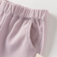 Dave&Bella Toddler Girls Summer Soft Adjustable-waistband Straight-leg Casual Jeans