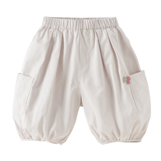 Dave&Bella Summer Toddler Girls/Boys Light Grey/Dark Grey Comfortable Capri Pants