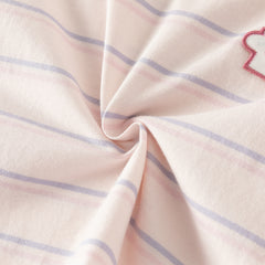 Dave&Bella Toddler Girls/Boys Summer Stylish Pink/Yellow Striped Soft Cotton Daily T-shirts