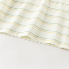 Dave&Bella Toddler Girls/Boys Summer Stylish Pink/Yellow Striped Soft Cotton Daily T-shirts