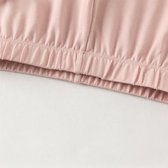 Dave&Bella Toddler Girls Summer Grey Pink/Beige Comfortable Stretchable Casual Pants