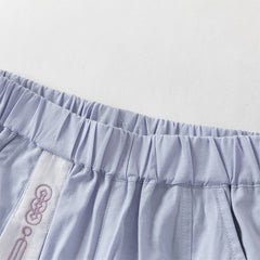 Dave&Bella Toddler Boys Summer Purple Chinese-style Turtle Comfortable Top Pant Suits