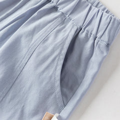 Dave&Bella Toddler Boys Summer Purple Chinese-style Turtle Comfortable Top Pant Suits