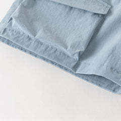 Dave&Bella Summer Kids Boys Elegant Grey Short Sleeve Casual Comfortable Outfit Sets