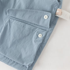 Dave&Bella Summer Kids Boys Elegant Grey Short Sleeve Casual Comfortable Outfit Sets