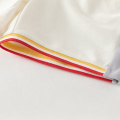 Dave&Bella Toddler Boys Summer Red/Black Polo Collar Outdoor Sports Outfit Sets