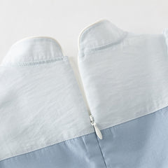 Dave&Bella Summer Toddler Girls Classic Blue Traditional-style Turtle A-line Mesh Dress