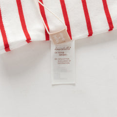 Dave&Bella Toddler Boys Summer Fashion Striped Red/Blue Breathable Casual T-shirts