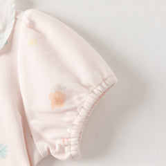 Dave&Bella Summer Toddler Girls Sweet Pink Print Soft Stretchable College-style Polos