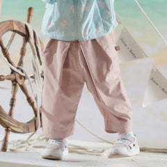 Dave&Bella Toddler Girls/Boys Summer Multi-color Straight-leg Wide Versatile Pants