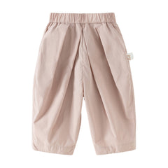 Dave&Bella Toddler Girls/Boys Summer Multi-color Straight-leg Wide Versatile Pants