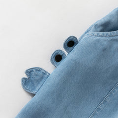 Dave&Bella Toddler Boys Summer Fashion Denim Blue Loose Comfortable Jeans