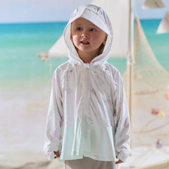 Dave&Bella Toddler Girls Cute Print Outwear Hooded Lightweight Summer Screen Jackets