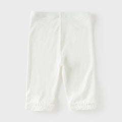 Dave&Bella Toddler Girls Summer Pink/Beige/Light Grey Lightweight Slim Pants