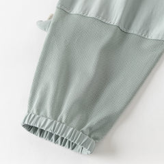 Dave&Bella Toddler Boys Summer Blue Loose Comfortable Mosquito Proof Jogger Pants