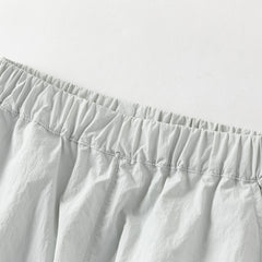 Dave&Bella Kids Girls/Boys Summer Pink/Grey Adjustable-waistband Wide Jogger Pants