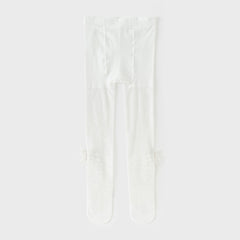 Dave&Bella Kids Girls Summer Elegant White Slim Stretchable Footed Tights Leggings