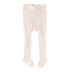 Dave&Bella Toddler Girls Summer Cute Pink/White Lightweight Slim Footed Tights Leggings