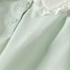 Dave&Bella Summer Toddler Girls Adorable Green Sleeveless Party Bubble Dress