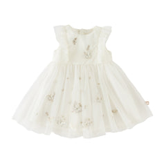 Dave&Bella Toddler Girls Summer Adorable Flutter Sleeve Butterfly Mesh Princess Dress