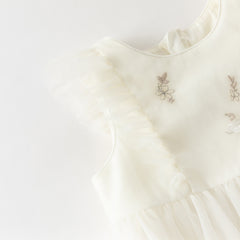 Dave&Bella Toddler Girls Summer Adorable Flutter Sleeve Butterfly Mesh Princess Dress